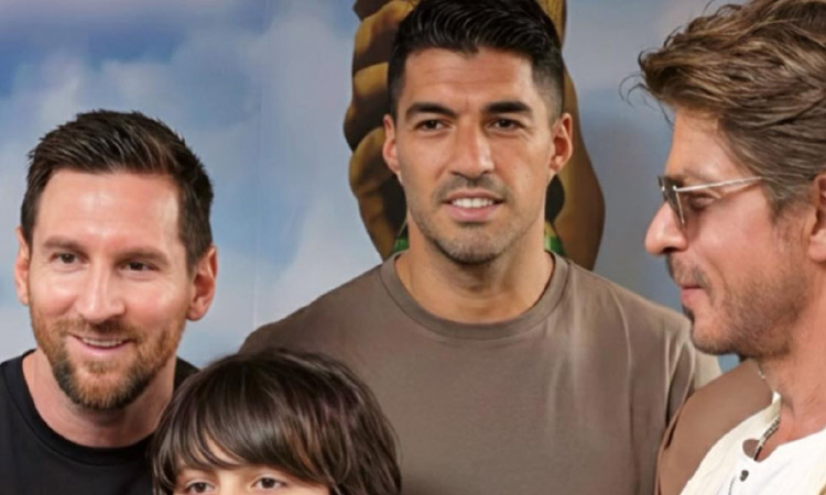 মেসি-সুয়ারেজের সঙ্গে সাক্ষাৎ করলেন শাহরুখ খান