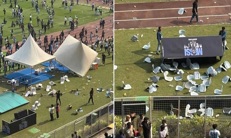 মেসির কলকাতা সফর ঘিরে বিশৃঙ্খলা-ভাঙচুর, ক্ষমা চাইলেন মমতা