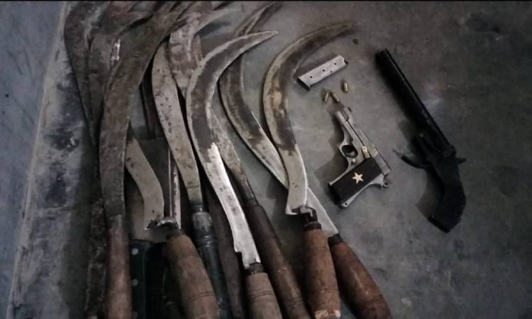 দৌলতপুর সীমান্তে বিদেশি পিস্তুল, গুলিসহ ১৪ দেশিয় অস্ত্র উদ্ধার