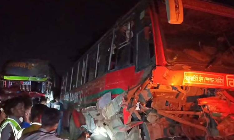 গোপালগঞ্জে দুই বাসের সংঘর্ষে নিহত ২, আহত ২৫ যাত্রী