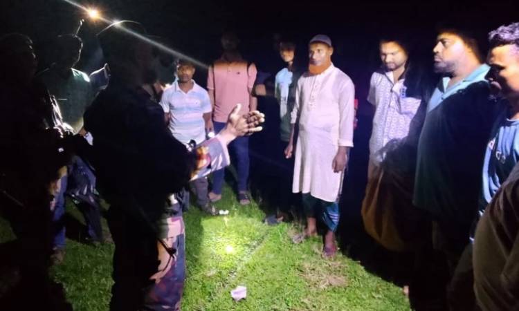সিলেট সীমান্ত এলাকায় পুশ ইন ঠেকাতে কঠোর সতর্ক অবস্থানে বিজিবি