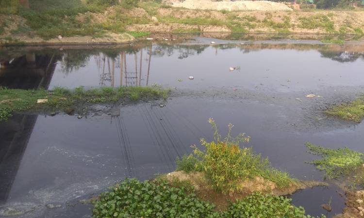 শিল্পবর্জ্যে মৃতপ্রায় খিরু নদী