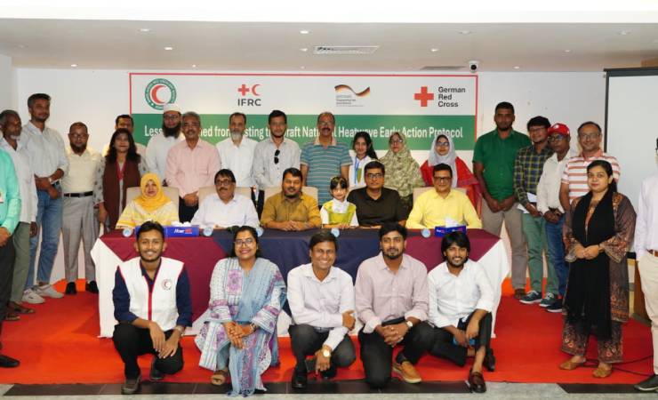 রাজশাহীতে তাপপ্রবাহ মোকাবিলায় রেড ক্রিসেন্টের লেসন লার্নড কর্মশালা