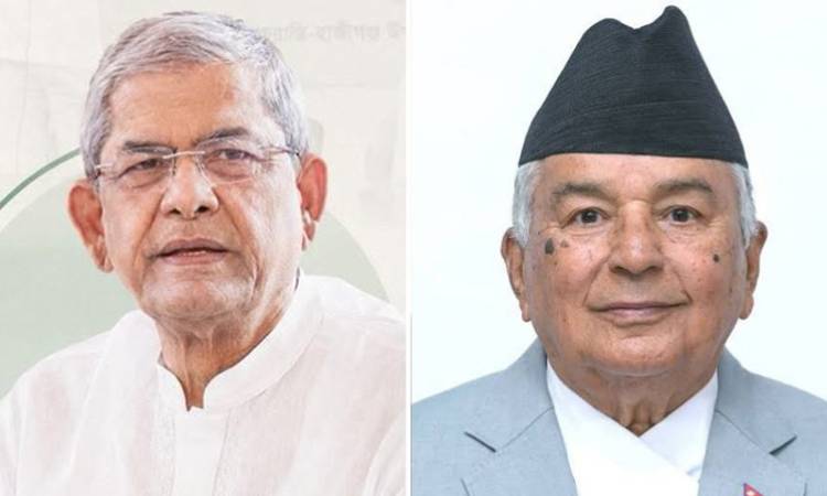 রাষ্ট্রপতি মির্জা ফখরুলকে নেপালের রাষ্ট্রপতির অভিনন্দন