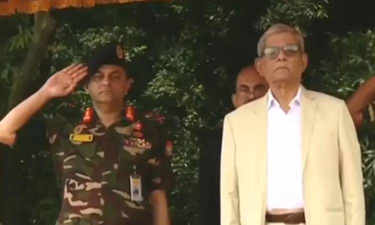বঙ্গভবনে রাষ্ট্রপতি মির্জা ফখরুল ইসলাম, দেওয়া হলো গার্ড অব অনার