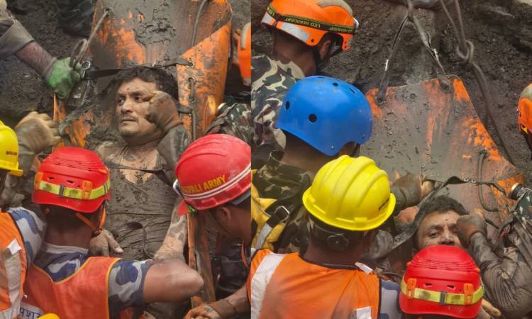 মাটির ১৭০ মিটার গভীর সুড়ঙ্গে আটকে পড়া দুই শ্রমিক ৯ দিন পর জীবিত উদ্ধার